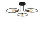 Opviq Circle - 1341 Lámpara de araña en negro